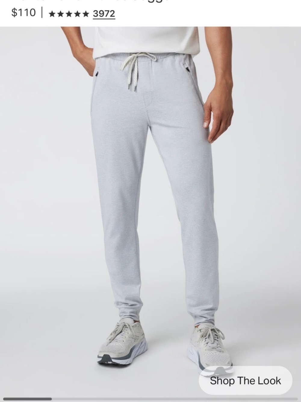 Vuori Ponto Performance Jogger Men's Sz. XL Gray Performance Joggers